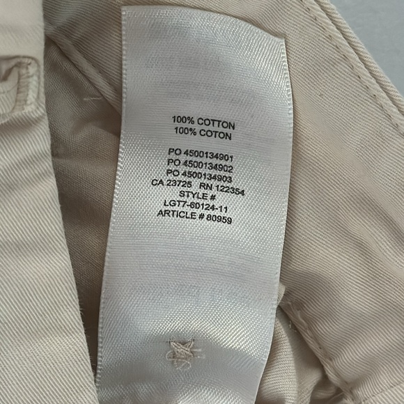 Wilfred Cream/Ivory 100% Cotton Straight Leg Ascendant Pants Size 4 - Picture 11 of 11